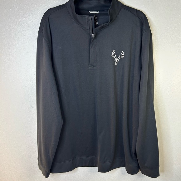 Bucked Up 1/4 Zip Compression Pullover – Black | Men’s XL - Picture 2 of 9